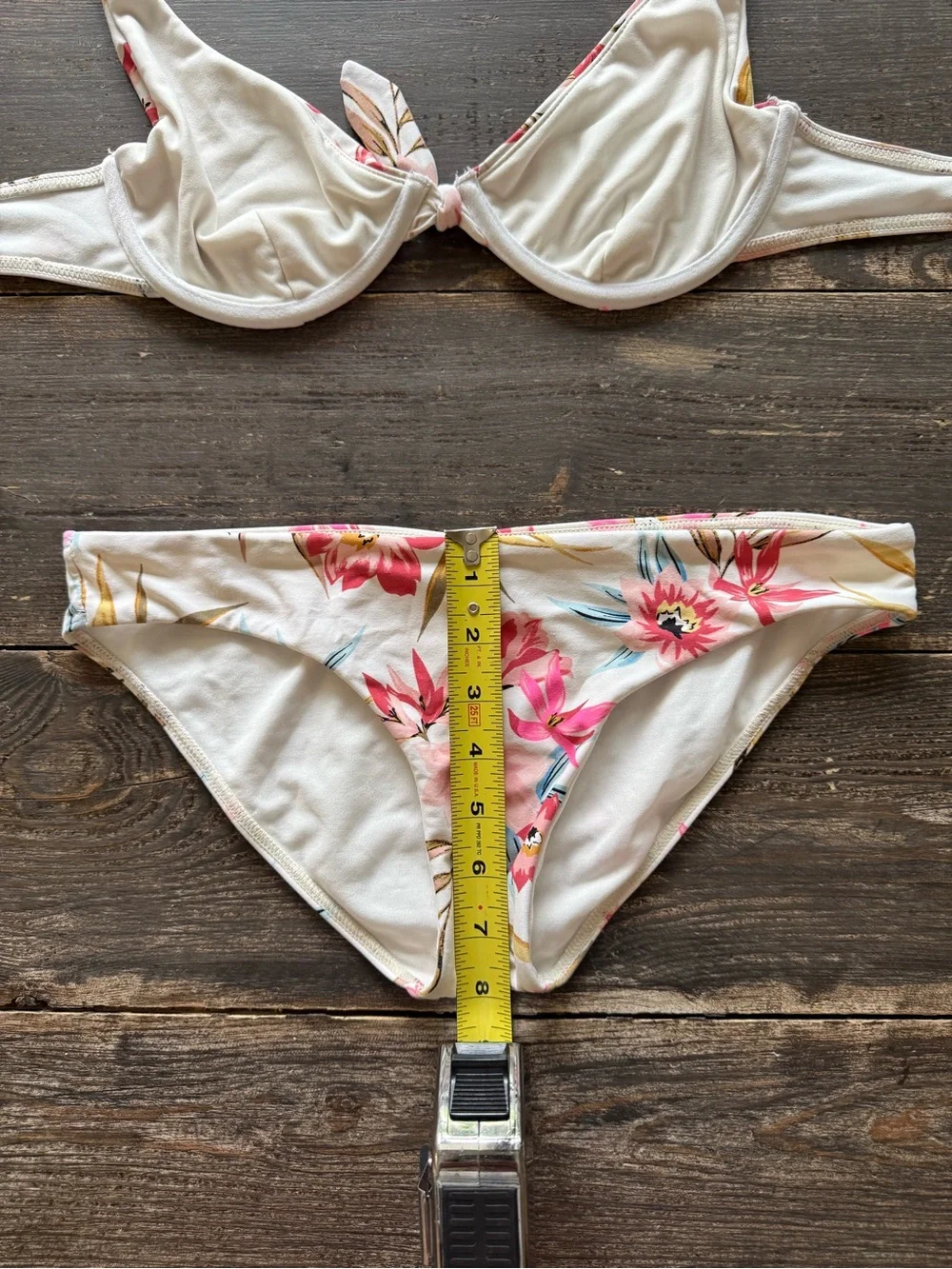 Billabong Floral Underwire Bikini Set | M | Ivory Botanical
